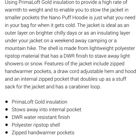 PATAGONIA MENS NANO PUFF HOODY XL SPORTY ORANGE/GREEN PRIMALOFT INSULATION NWOT - Picture 6 of 12